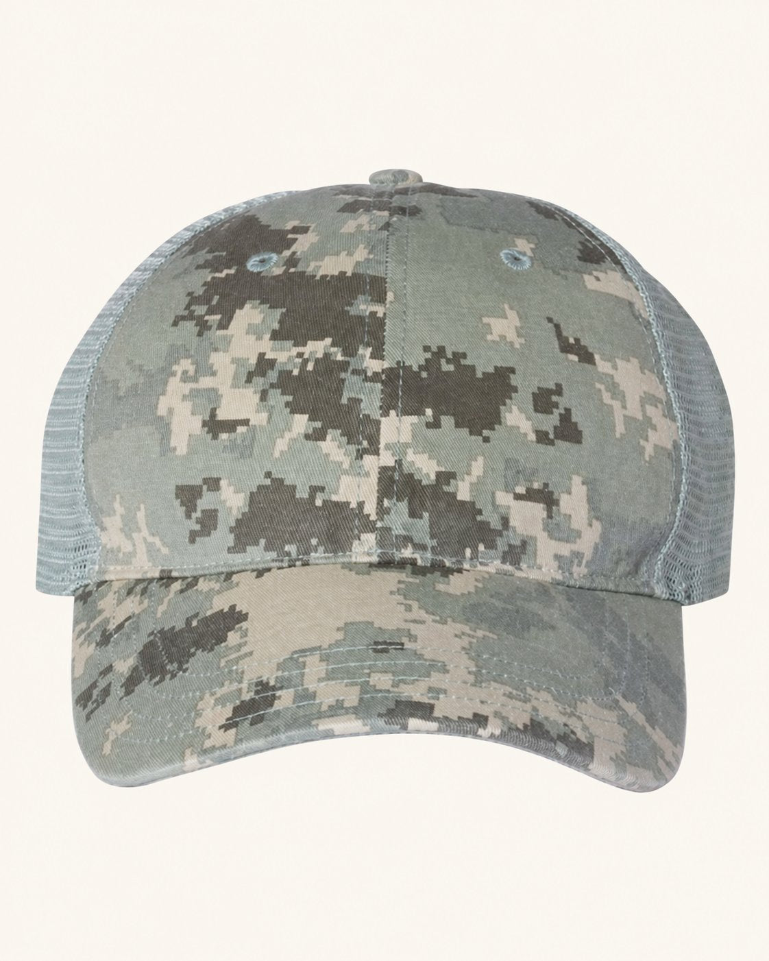 Richardson 111P — Military Digital Camo/ Light Green — blank cap supplier reference; patch not shown