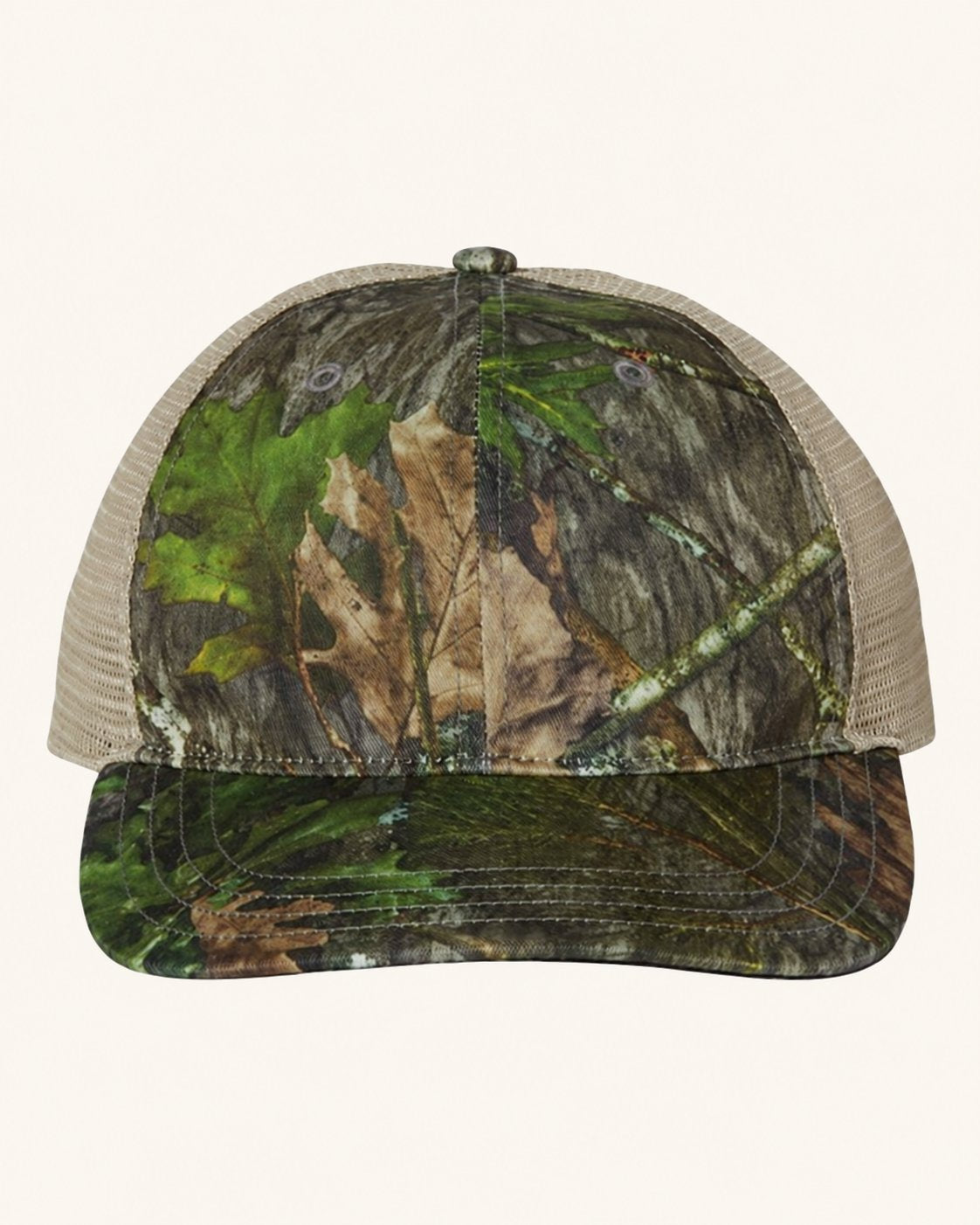 Richardson 111P — Mossy Oak Obsession/ Khaki — blank cap supplier reference; patch not shown