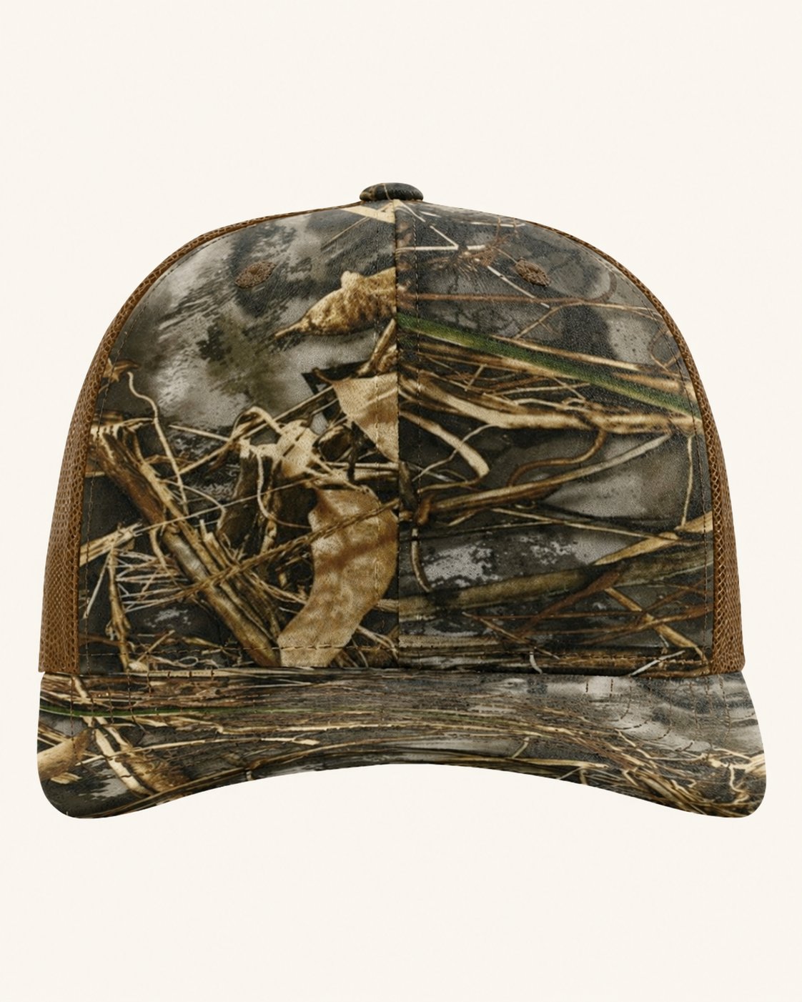 Richardson 112P — Realtree Max 7/ Buck — blank cap supplier reference; patch not shown