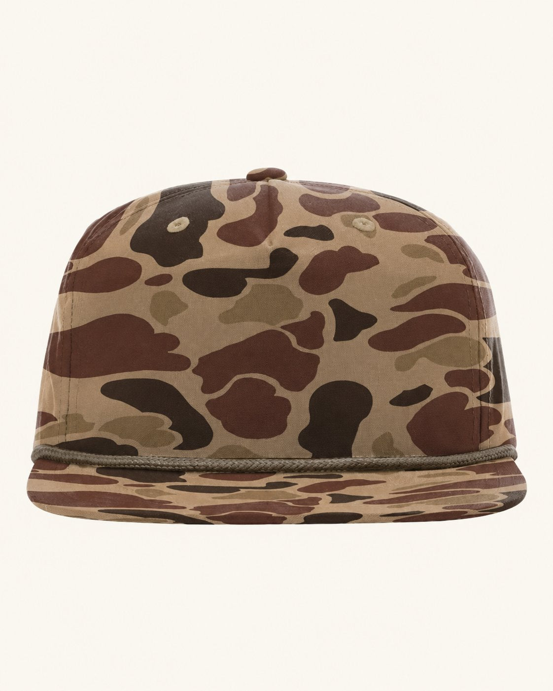 Richardson 256P — Bark Duck Camo/ Brown — blank cap supplier reference; patch not shown