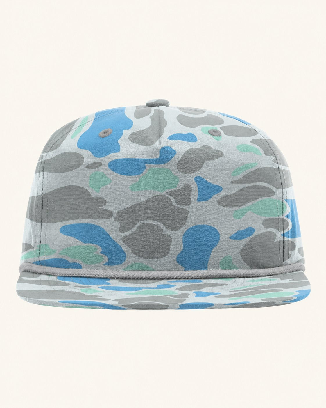 Richardson 256P — Saltwater Duck Camo/ Charcoal — blank cap supplier reference; patch not shown